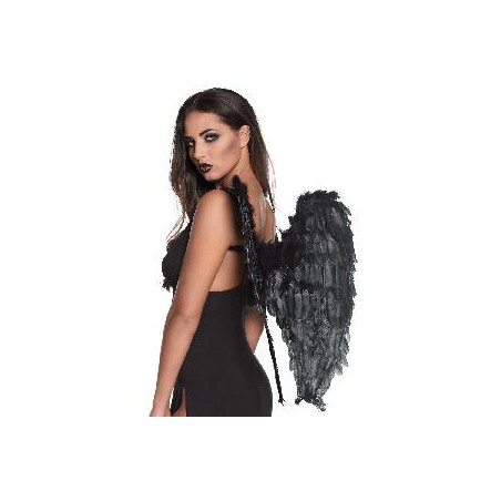 -ALAS DE ANGEL NEGRAS 65 x 65 CM