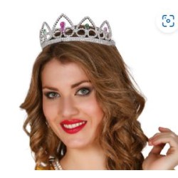 -CORONA DIADEMA PLATA