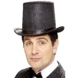 SOMBRERO COPA ALTO NEGRO