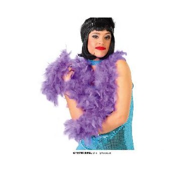 -BOA PLUMA LILA 180CM