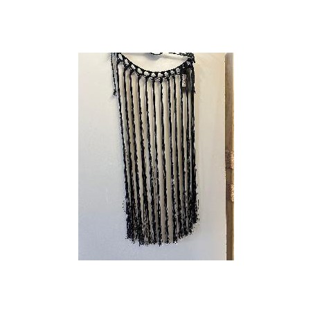 FLECO CUELLO RECTO NEGRO