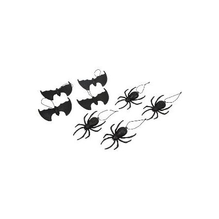 -SET ARAÑAS Y MURCIELAGOS COLGANTES