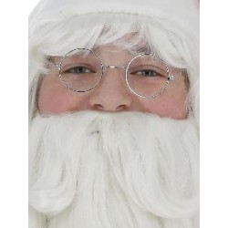 -GAFAS PAPA NOEL REDONDAS PLATA