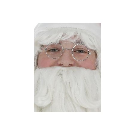 -GAFAS PAPA NOEL REDONDAS PLATA