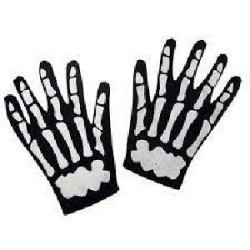 -GUANTES DE ESQUELETO PARA ADULTOS ONE