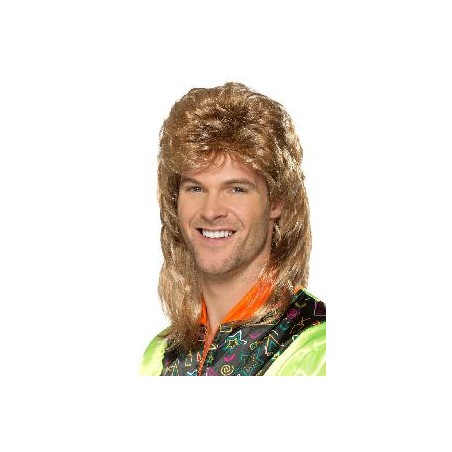 -PELUCA MULLET HOMBRE MARRON