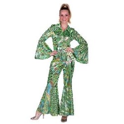 -DISFRAZ DISCO BUZO MUJER VERDE XL