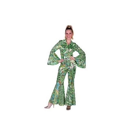 -DISFRAZ DISCO BUZO MUJER VERDE XL