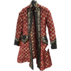 CHAQUETA DELUXE DE ROMBOS ROJA S
