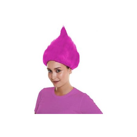 PELUCA DE TROLL FUCSIA