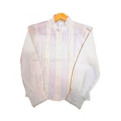 CAMISA BLANCA LORZAS NIÑA 10