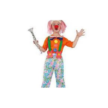 -DISFRAZ PAYASO FLOR INFANTIL 7-8