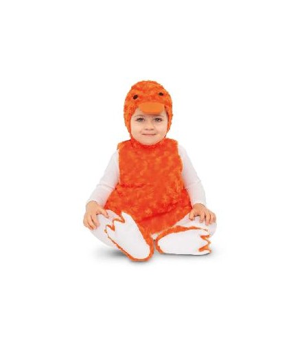 -DISFRAZ PATITO PELUCHE NARANJA 7-12 MESES