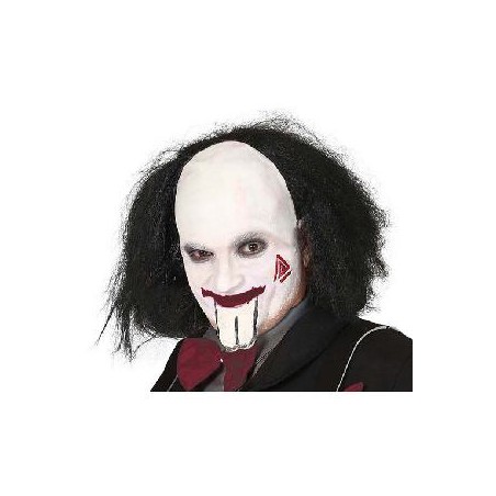 -PELUCA CALVA CON PELO NEGRO