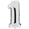 -GLOBO FOIL PLATA Nº1