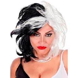 -PELUCA NEGRA Y BLANCA