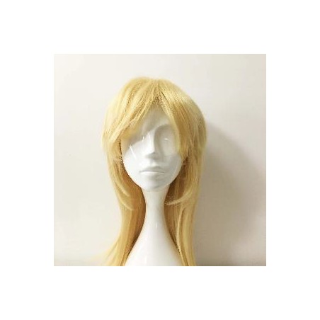 -PELUCA LARGA RUBIA CON FLEQUILLO