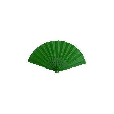 ABANICO TELA VERDE