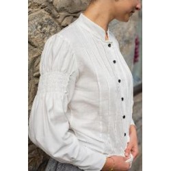 -CAMISA REGIONAL LINO BLANCA M