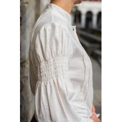 -CAMISA REGIONAL LINO BLANCA M