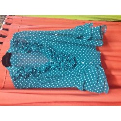 CAMISA MODELO ANDALUCIA GASA AZUL PETROLEO LUNAR 52