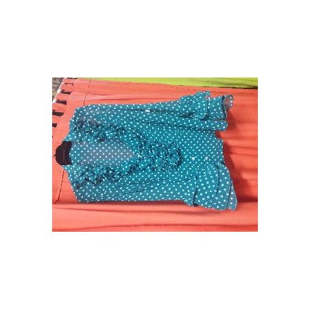 CAMISA MODELO ANDALUCIA GASA AZUL PETROLEO LUNAR 52