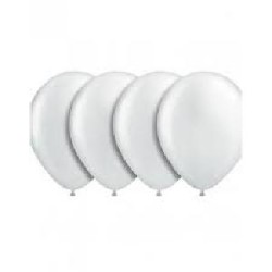 -GLOBO BLANCO METALIZADO 30 CM