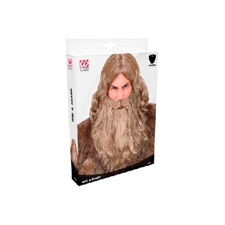 -PELUCA VIKINGA CON BARBA Y BIGOTE