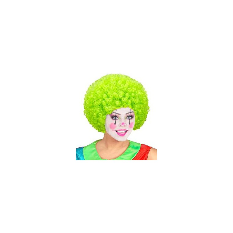 -PELUCA RIZADA PAYASO VERDE