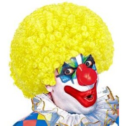 -PELUCA RIZADA PAYASO AMARILLO