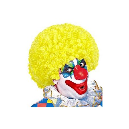-PELUCA RIZADA PAYASO AMARILLO