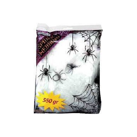 -BOLSA TELARAÑA DE COLOR BLANCO  500 GR