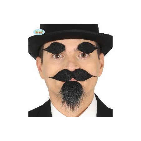 -PERILLA, BIGOTE Y CEJAS CON ADHESIVO