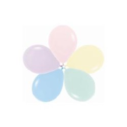 50 GLOBOS PASTEL SURTIDO R-12