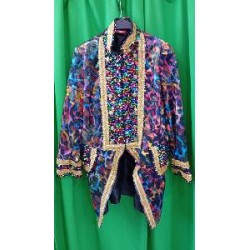 -CHAQUETA MOTEADA CON LENTEJUELAS XL