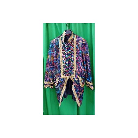 -CHAQUETA MOTEADA CON LENTEJUELAS XL