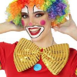 -PAJARITA PAYASO DORADA 30CM