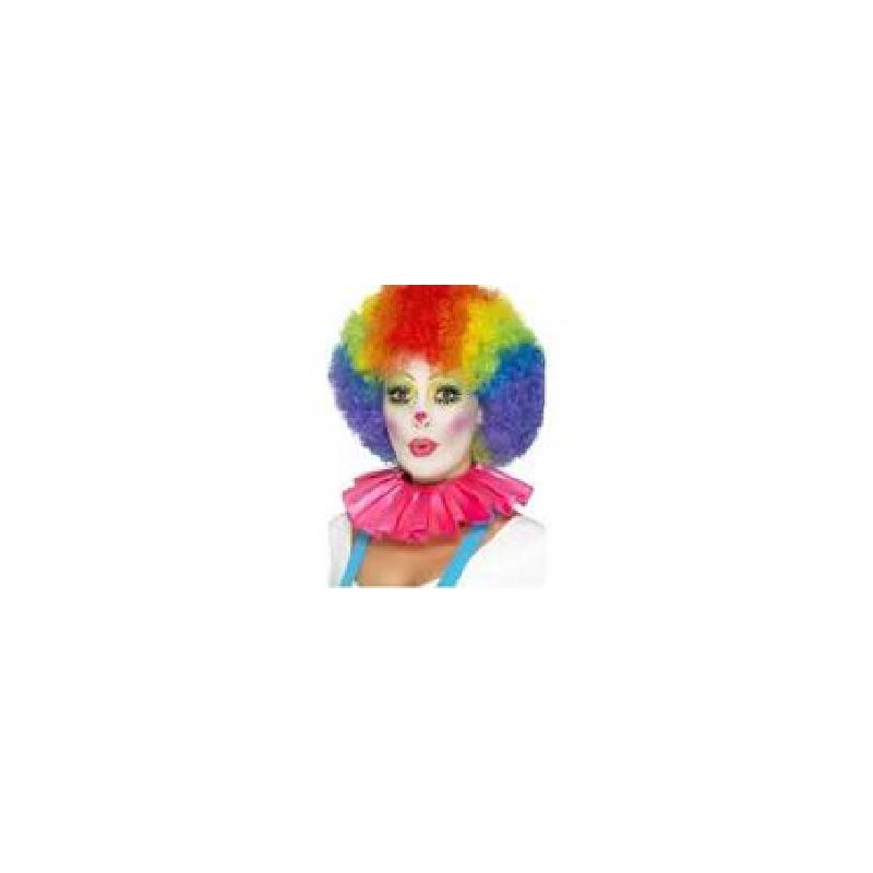 -CUELLO DE VOLANTES PARA PAYASO FUCSIA