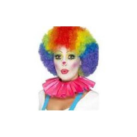 -CUELLO DE VOLANTES PARA PAYASO FUCSIA