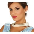 -COLLAR DE PERLAS CON FLOR