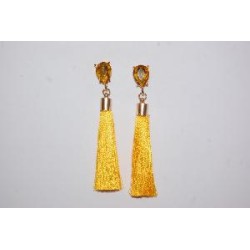 PENDIENTE FLECO FLAMENCO AMARILLO