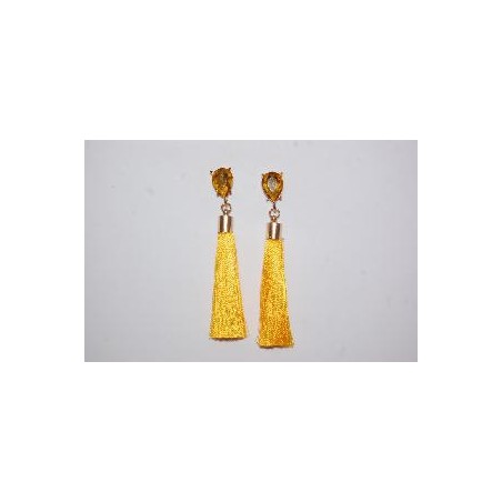 PENDIENTE FLECO FLAMENCO AMARILLO