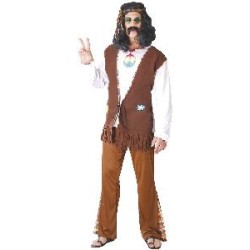 -DISFRAZ HIPPIE FLOWER HOMBRE XXL