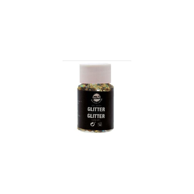 -GEL CON GLITTER ORO 20 GR