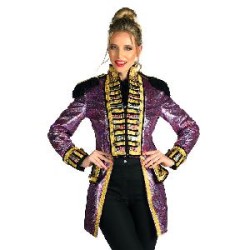 -CHAQUETA REGENCIA METALICA ROSADA XS