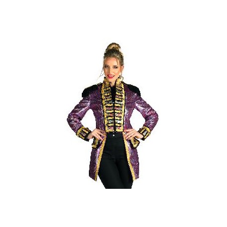 -CHAQUETA REGENCIA METALICA ROSADA XS