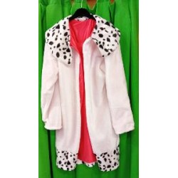 -DISFRAZ ABRIGO CRUELA DE VIL