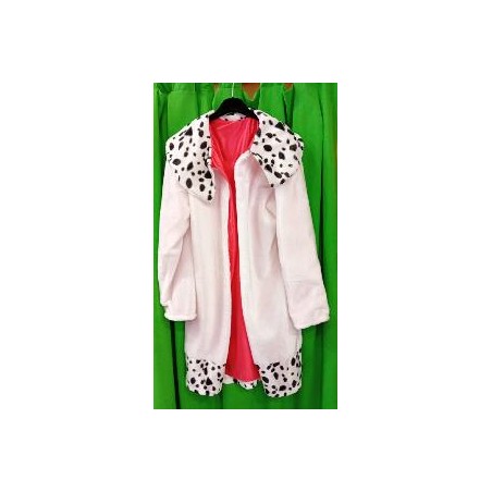 -DISFRAZ ABRIGO CRUELA DE VIL