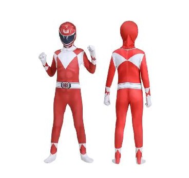 DISFRAZ POWER AL RANGERS ROJO 10