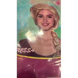 -PELUCA TRENZA RUBIA ELSA